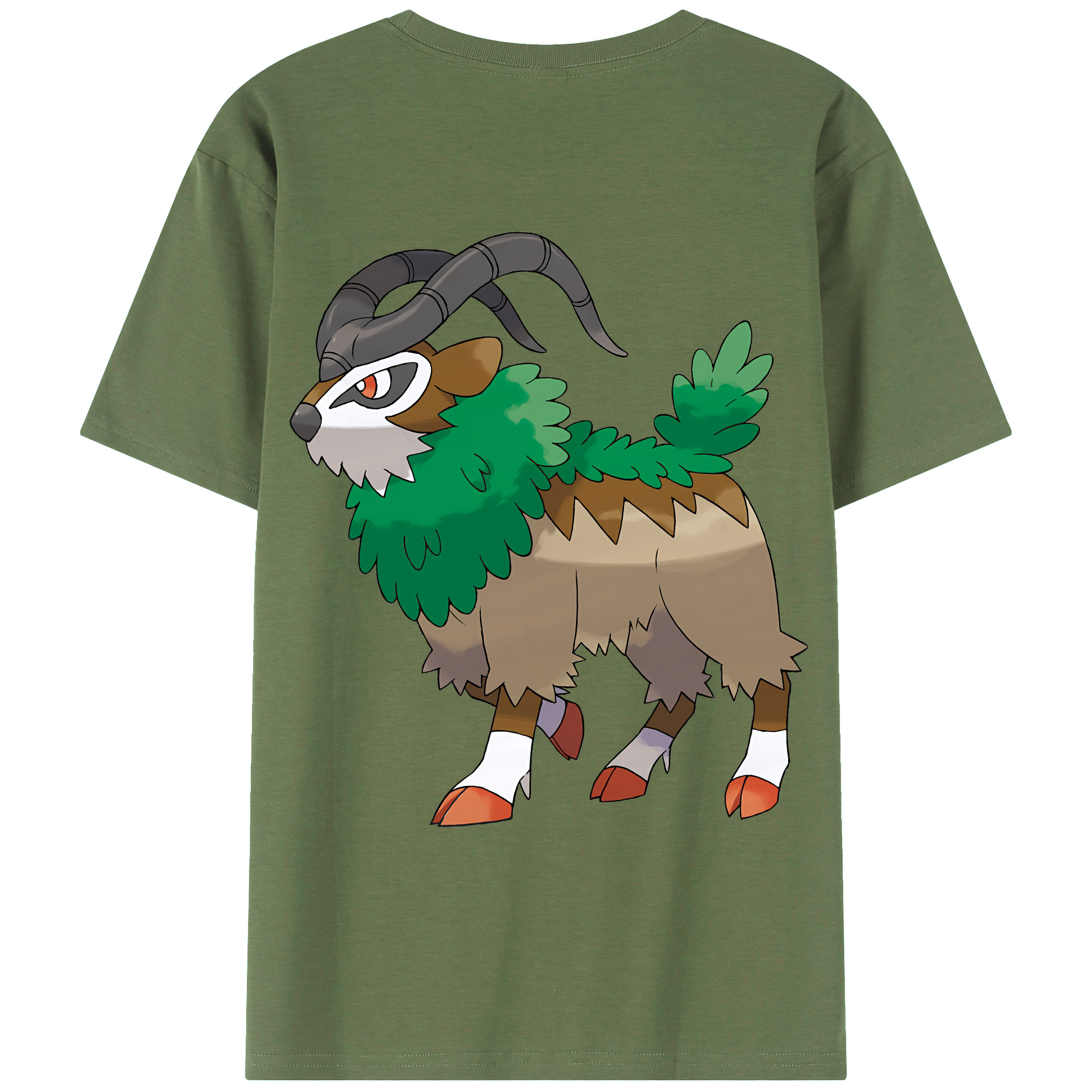 （画像用） ポケットモンスター Pokémon 綿100％ メンズ半袖Tシャツ（バックプリント） 通気性